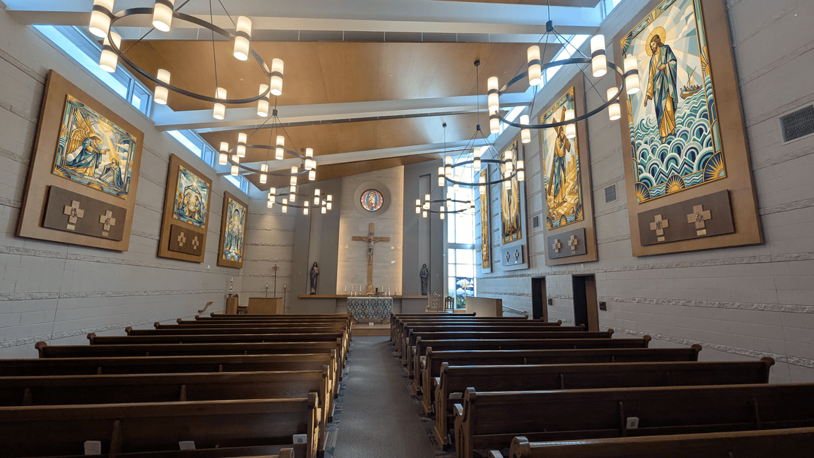 Holy Family High School Catholic high school broomfield colorado wall mural concept