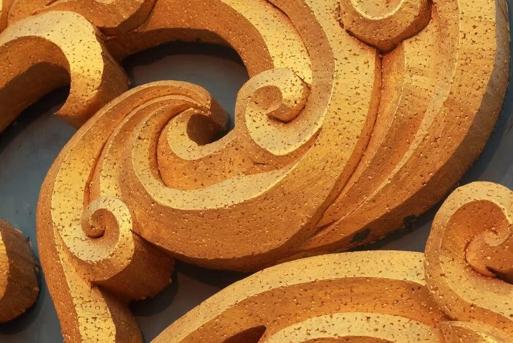 gold foam trim decoration