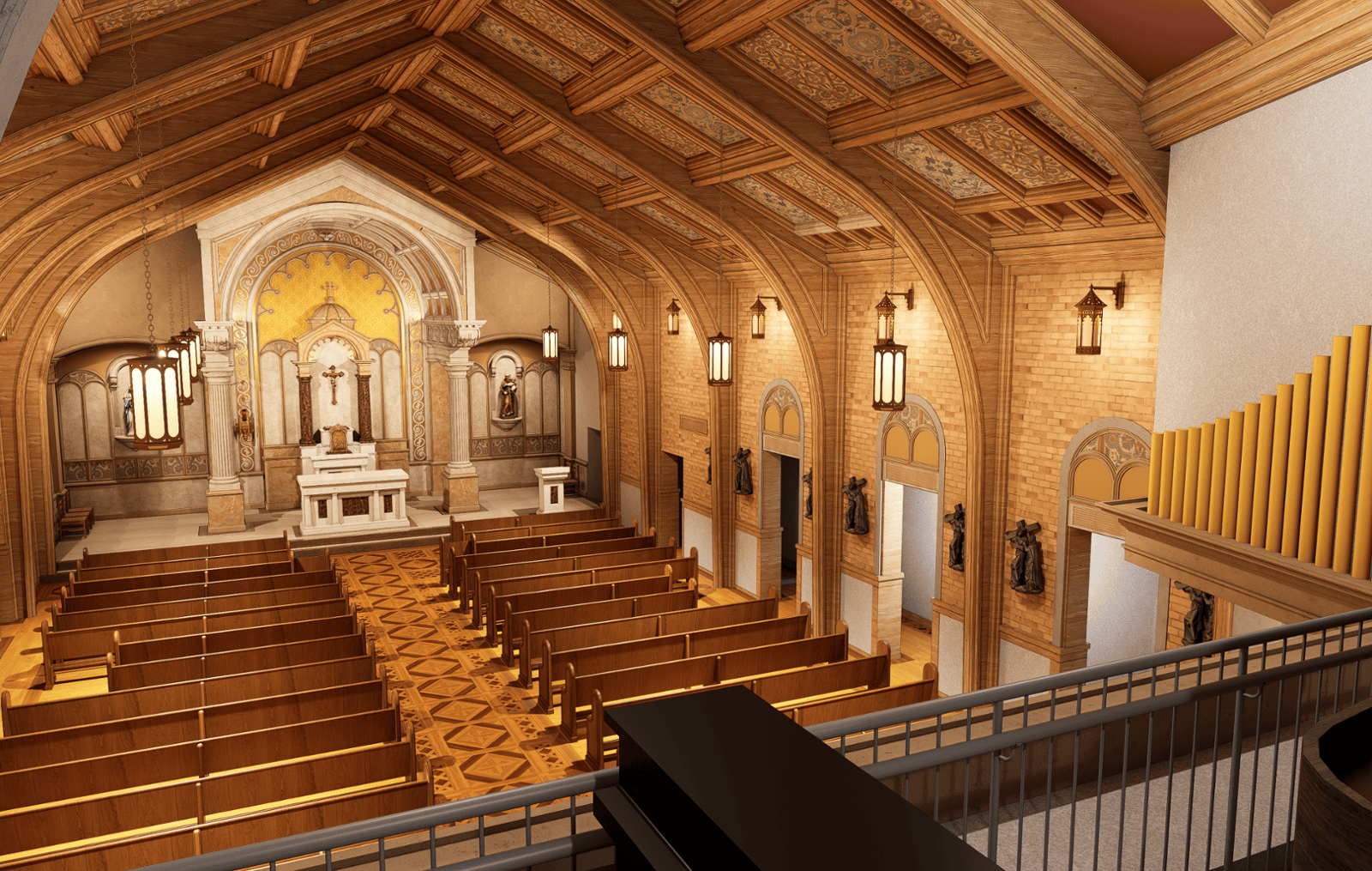St Thomas Aquinas Parish 3D Rendering