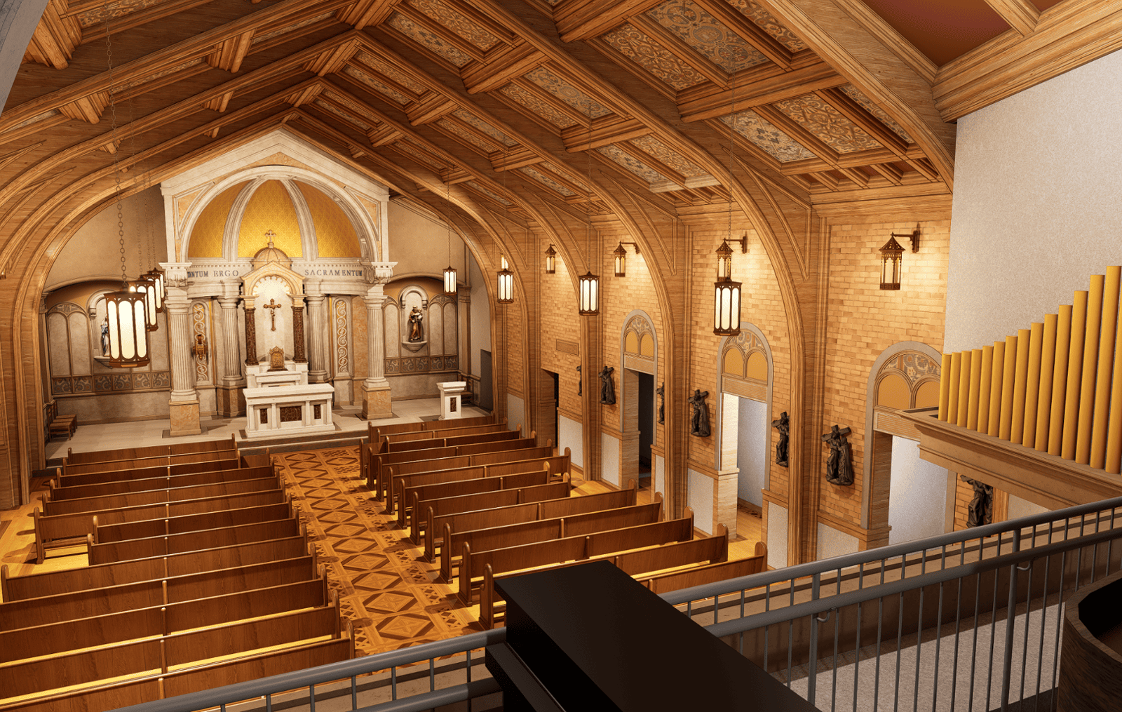 St Thomas Aquinas Parish 3D Rendering