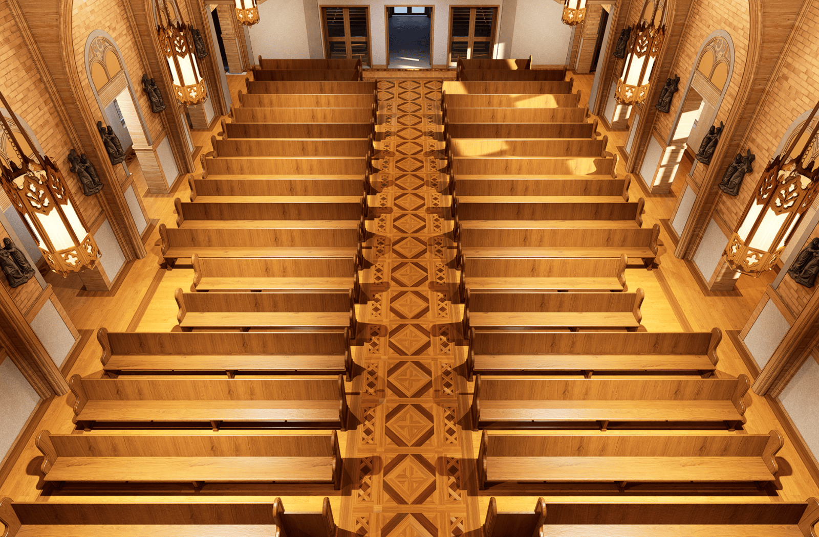 St Thomas Aquinas Parish 3D Rendering