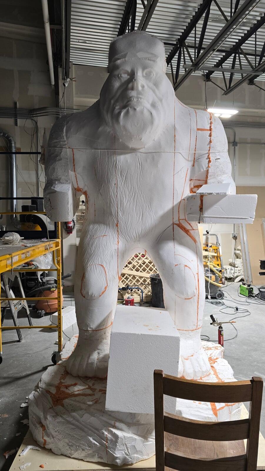 Bigfoot Concrete Roadside Sculpture