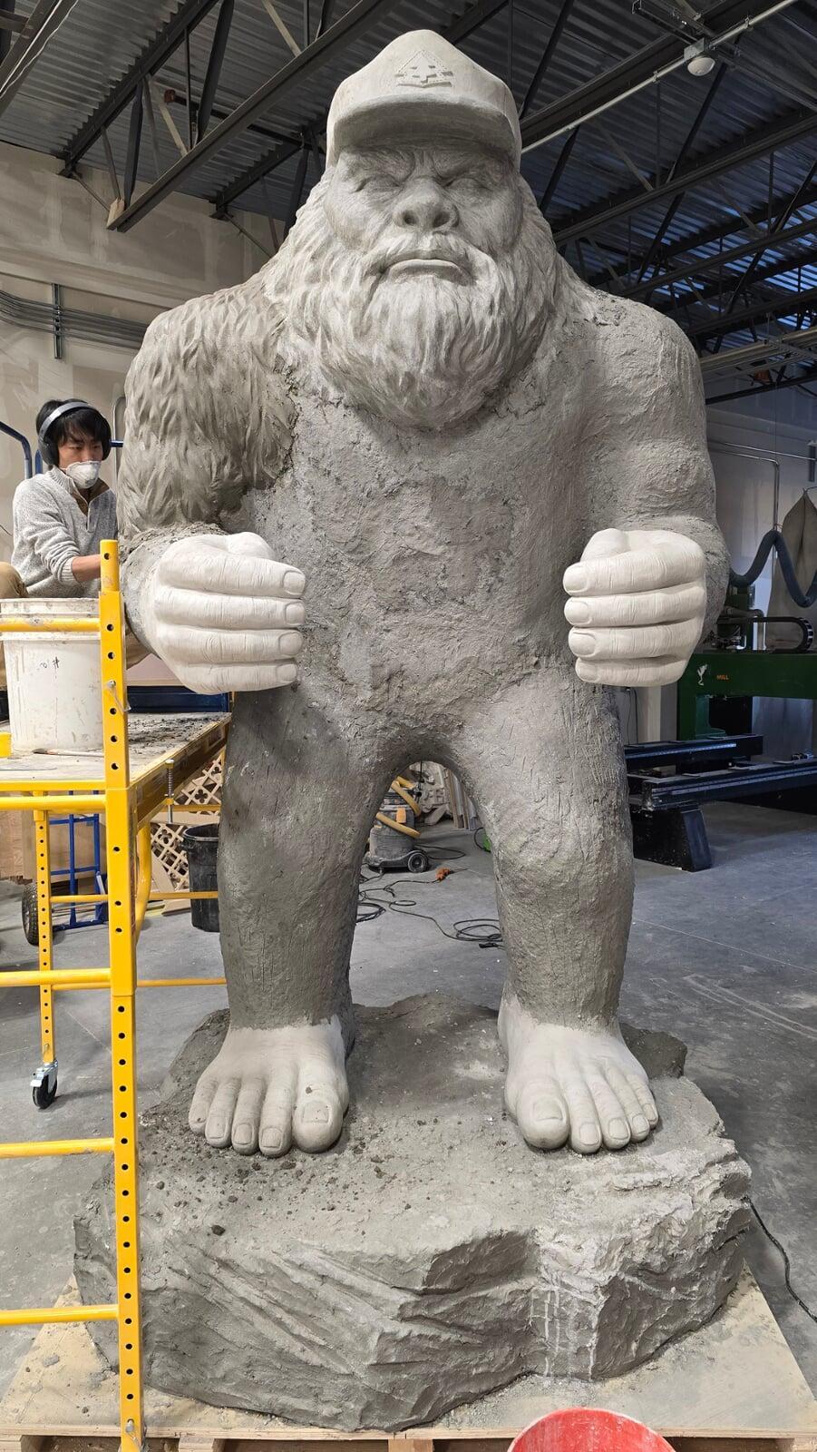 Bigfoot Concrete Roadside Sculpture