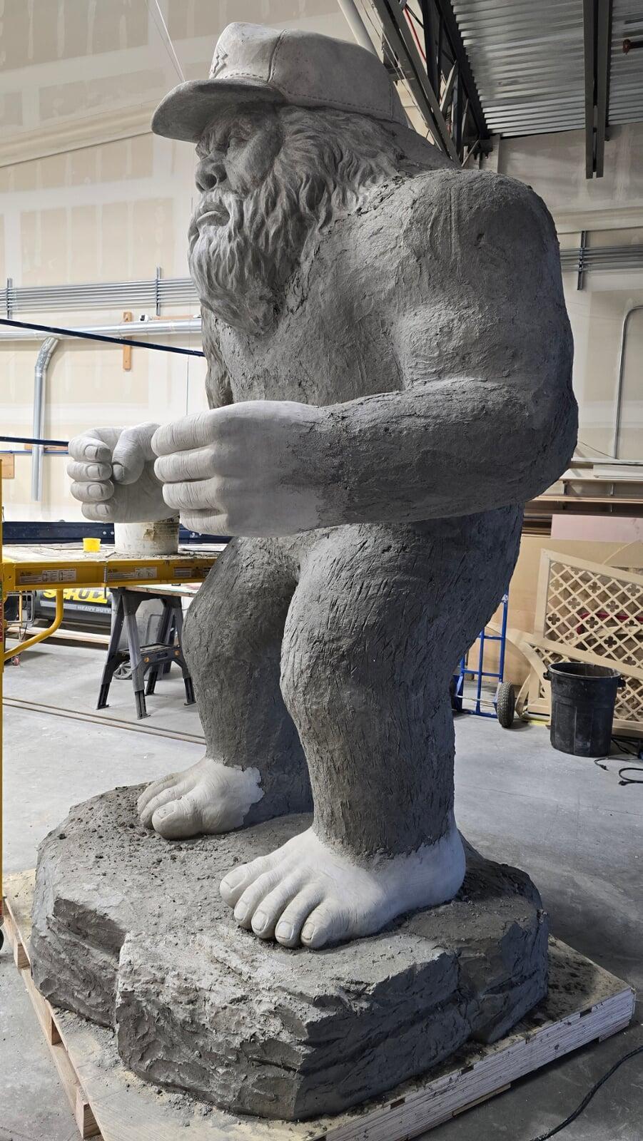 Bigfoot Concrete Roadside Sculpture