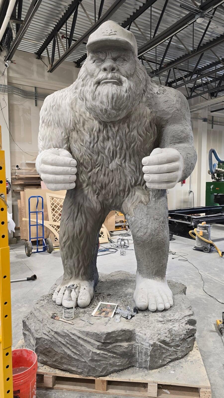 Bigfoot Concrete Roadside Sculpture