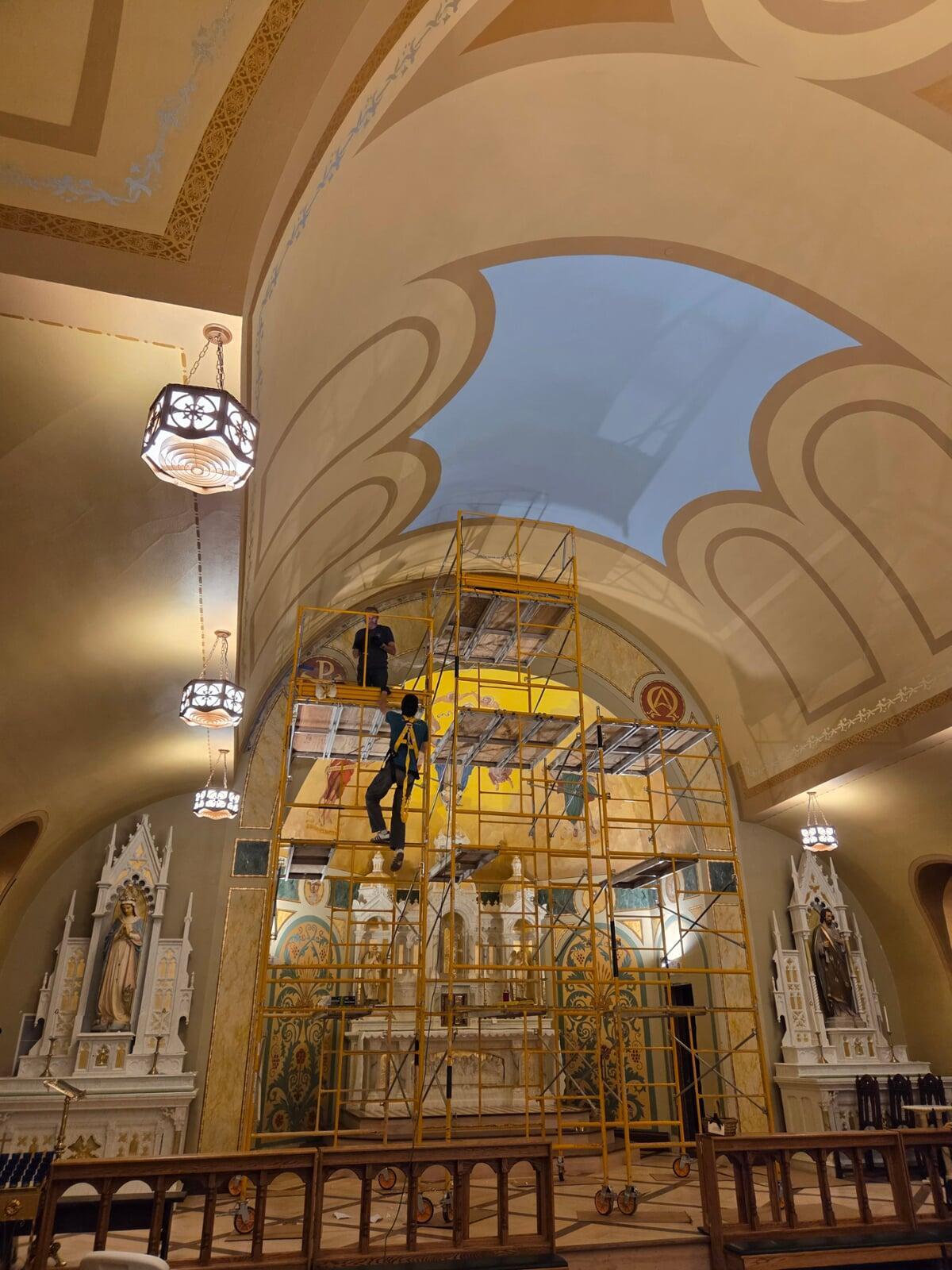 Immaculate Conception Rapid City South Dakota Ceiling Work