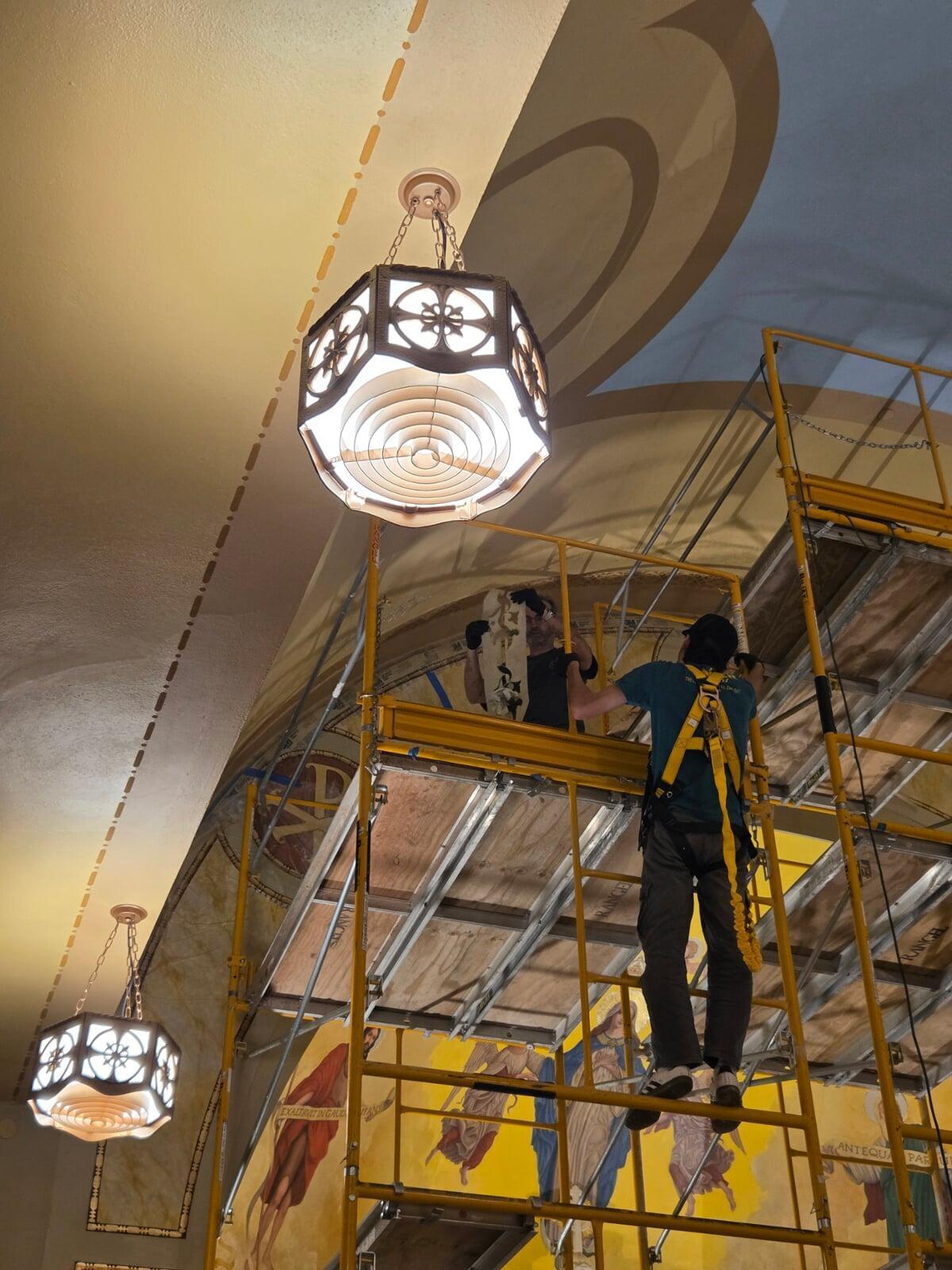 Immaculate Conception Rapid City South Dakota Ceiling Work