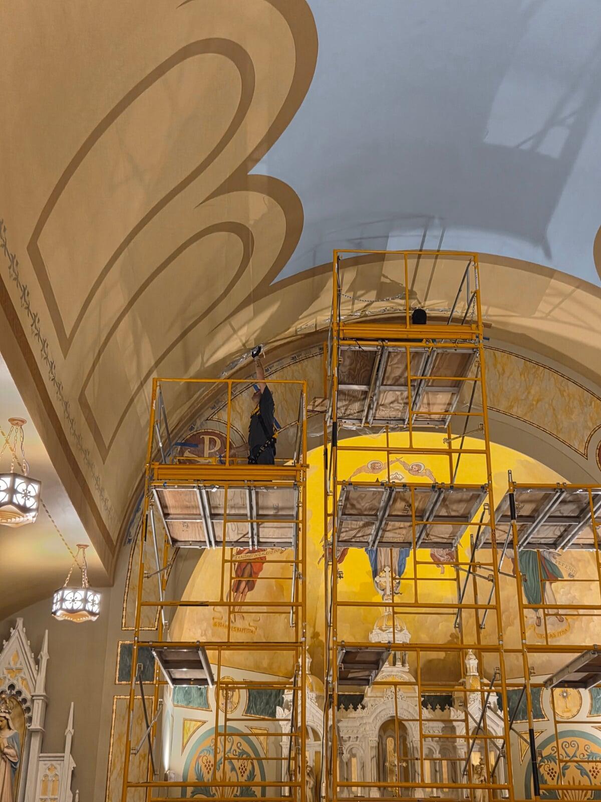 Immaculate Conception Rapid City South Dakota Ceiling Work