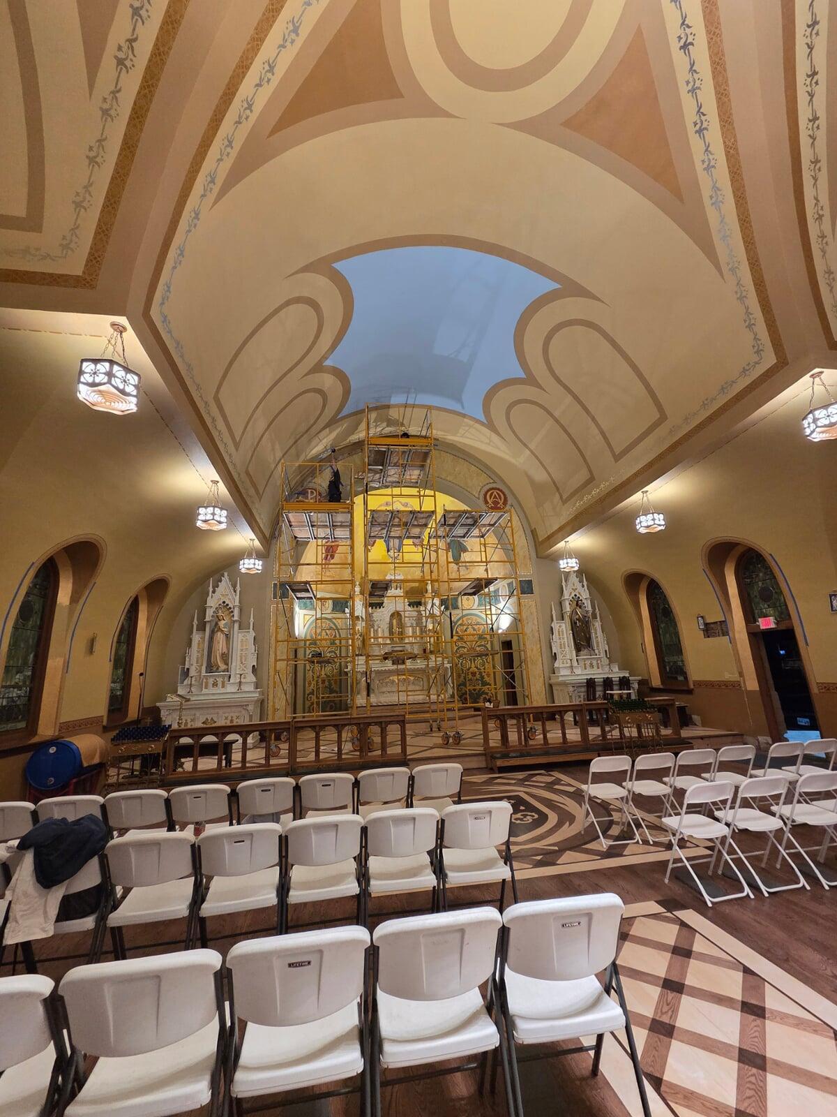 Immaculate Conception Rapid City South Dakota Ceiling Work