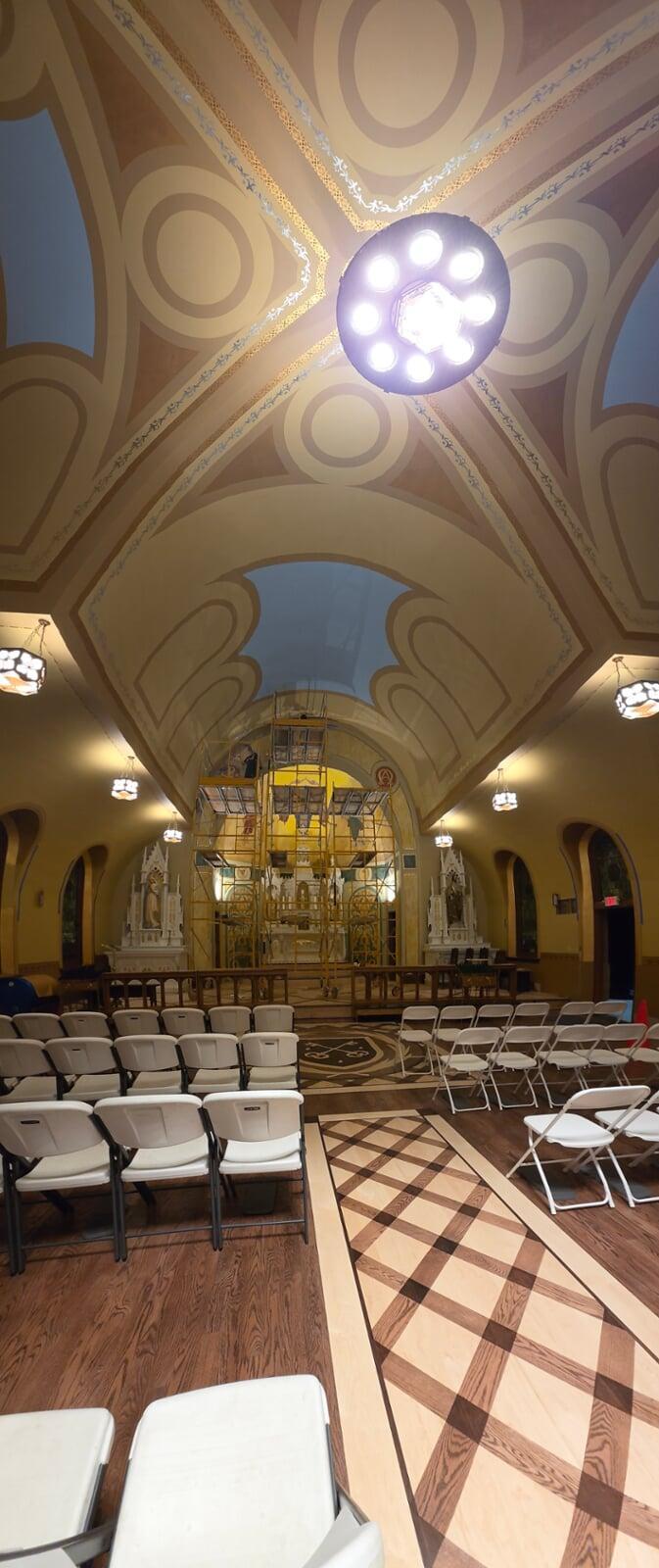 Immaculate Conception Rapid City South Dakota Ceiling Work