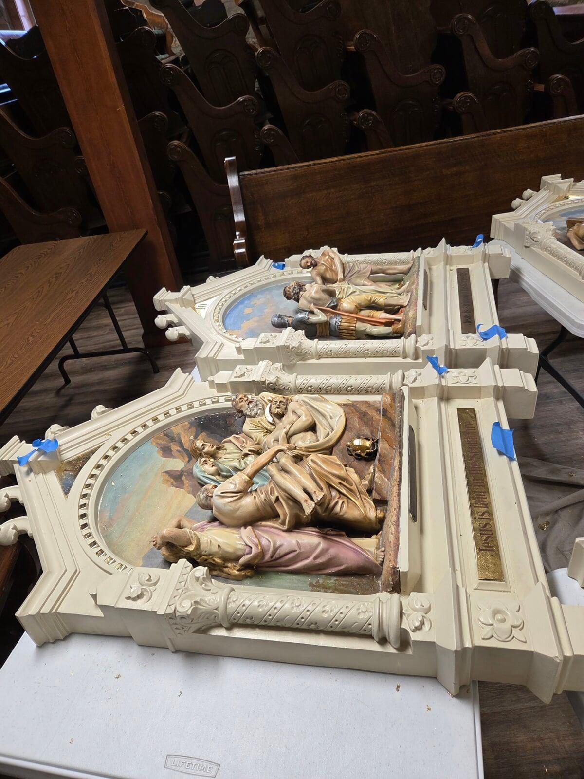 Immaculate Conception Rapid City South Dakota Stations of the Cross Work